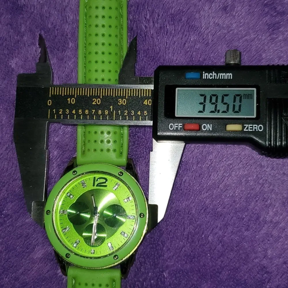 3 Matching Watches Green Pink Orange Accutime JCR1017C‎ JCR1017B JCR1017E